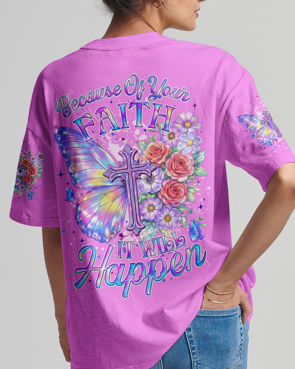 Because Of Your Faith It Will Happen Women's All Over Print Shirt - Tyqy3101261