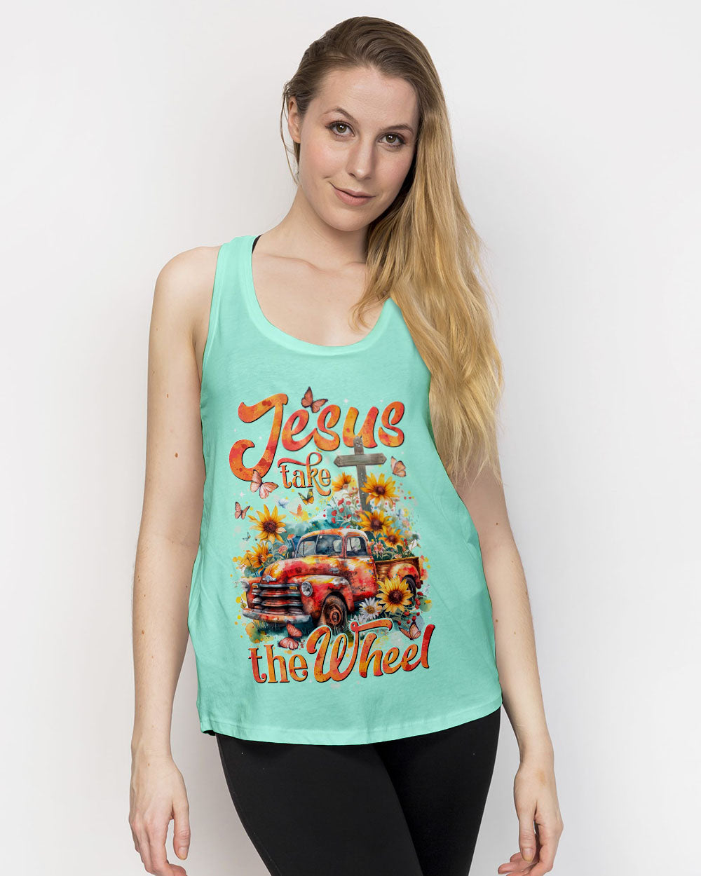 Jesus Take The Wheel Women's All Over Print Shirt - Tytd0108243