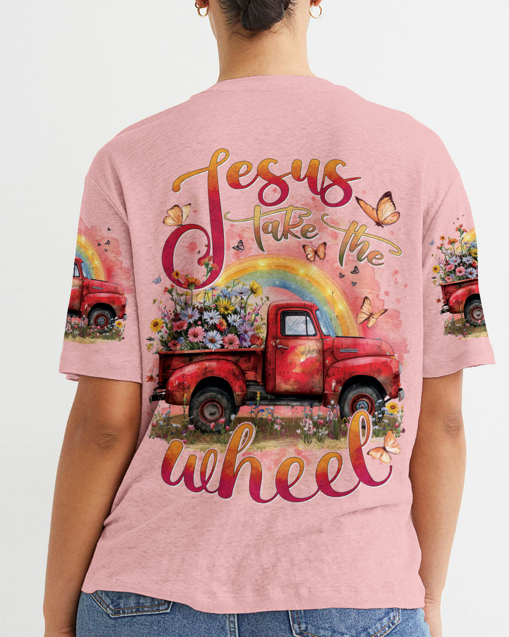 Jesus Take The Wheel Women's All Over Print Shirt - Tytd0203241