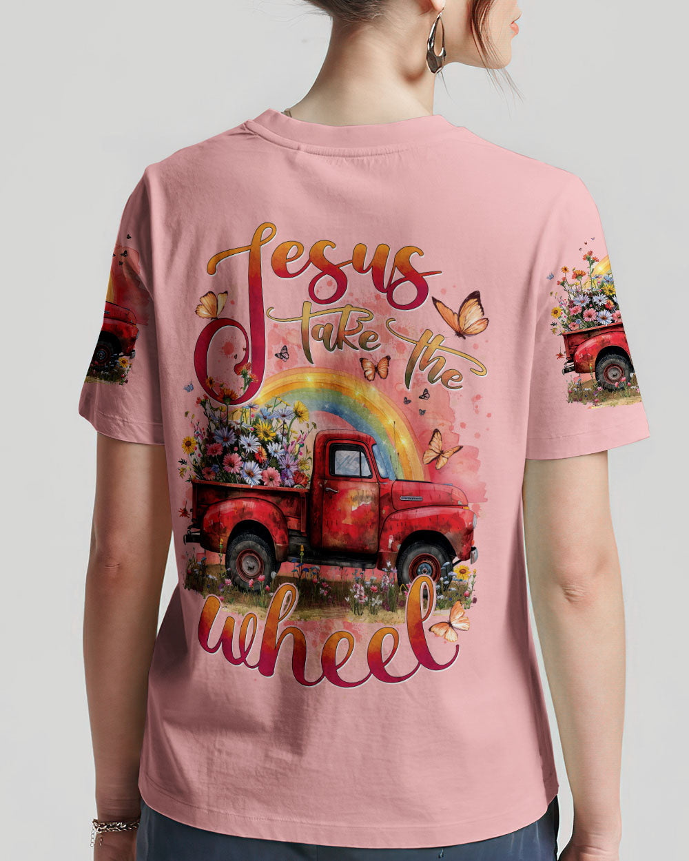 Jesus Take The Wheel Women's All Over Print Shirt - Tytd0203241