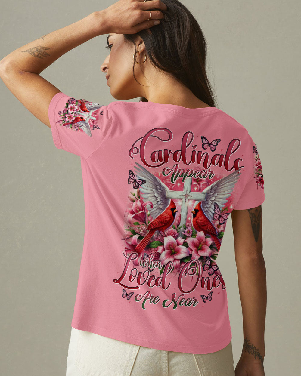 Cardinals Appear When Loved Ones Are Near Women's All Over Print Shirt - Tytd0301251