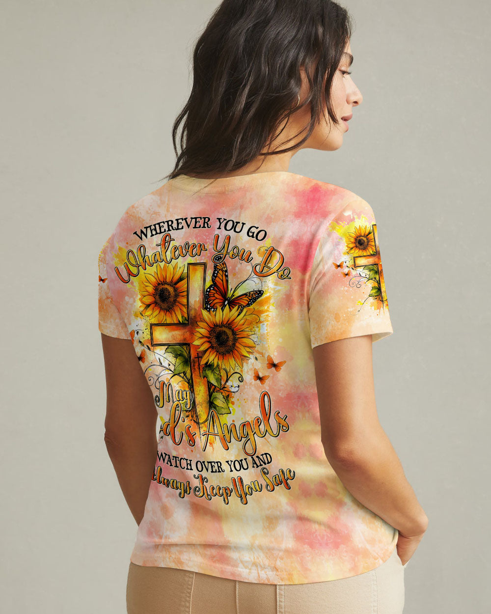 God's Angels Watch Over You Women's All Over Print Shirt - Tytd0409242