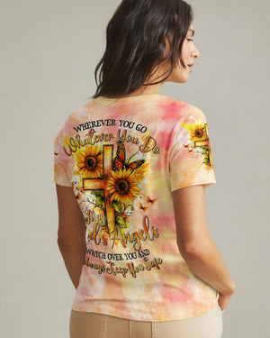 God's Angels Watch Over You Women's All Over Print Shirt - Tytd0409242