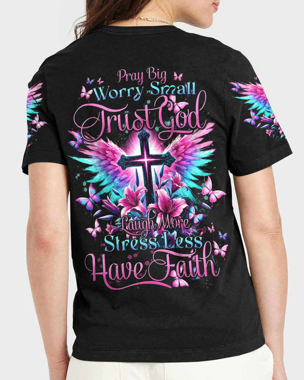 Pray Big Worry Small Women's All Over Print - Tytd0507242