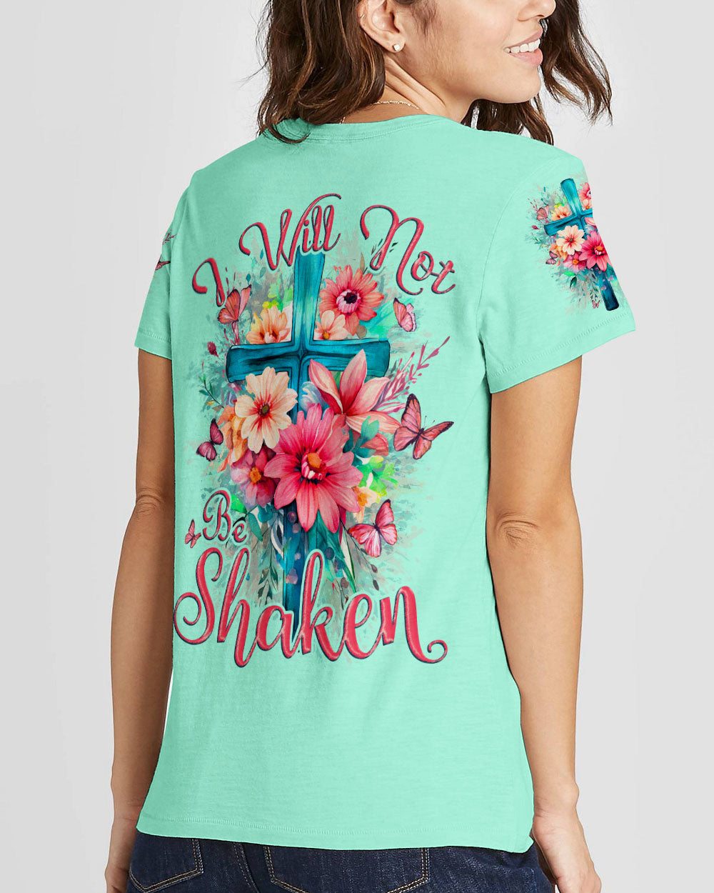 I Will Not Be Shaken Women's All Over Print Shirt - Tytd0510232