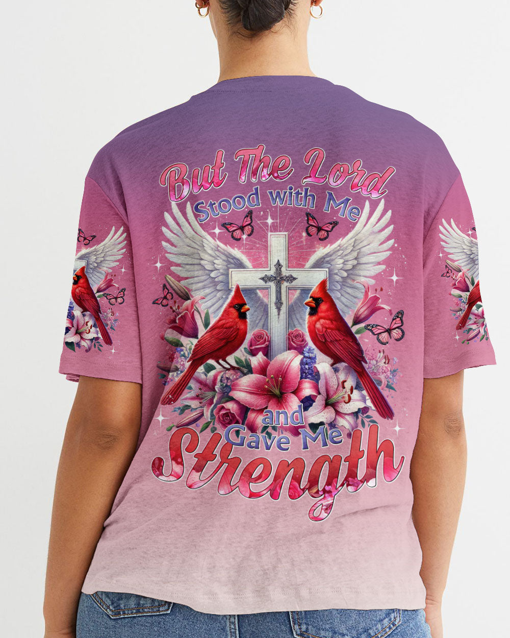 Lord Stood With Me Cardinals Women's All Over Print Shirt - Tytd0601252