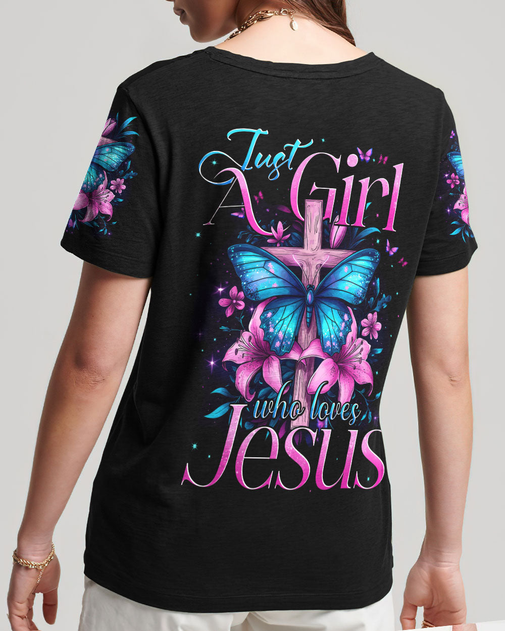 Just A Girl Who Loves Jesus Women's All Over Print Shirt - Tytd0703252