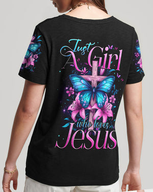 Just A Girl Who Loves Jesus Women's All Over Print Shirt - Tytd0703252
