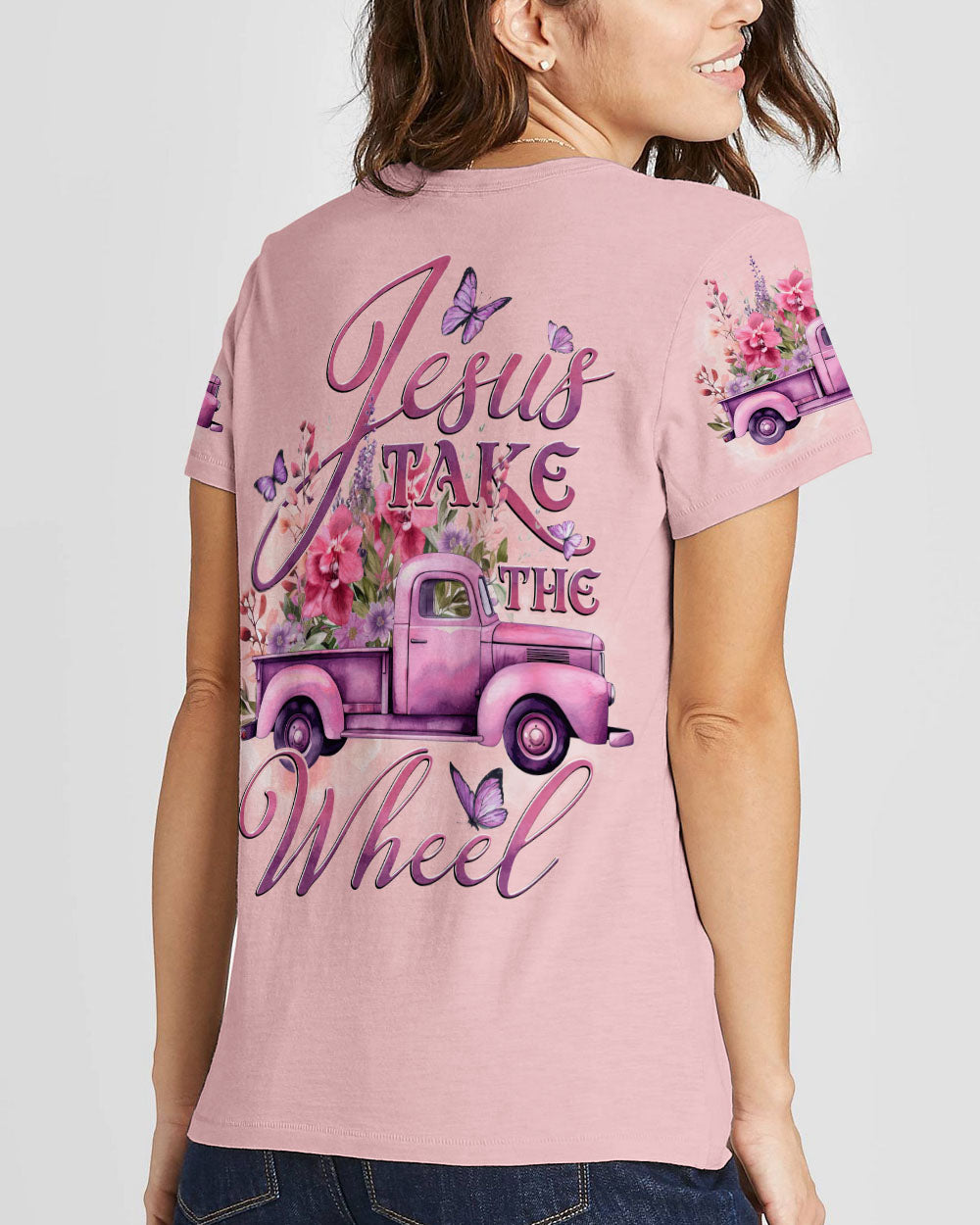 Jesus Take The Wheel Women's All Over Print Shirt - Tytd0712232