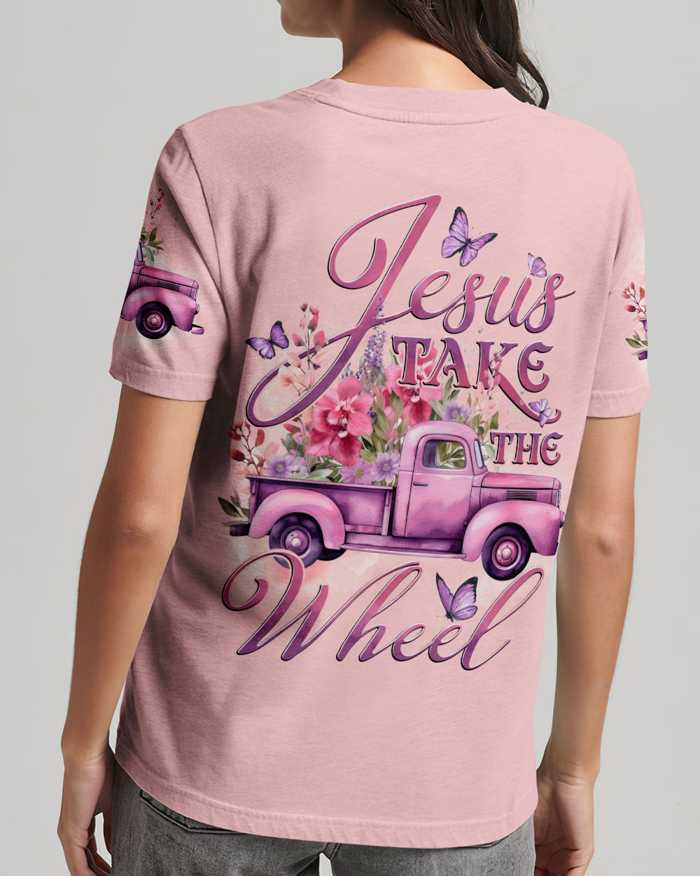 Jesus Take The Wheel Women's All Over Print Shirt - Tytd0712232
