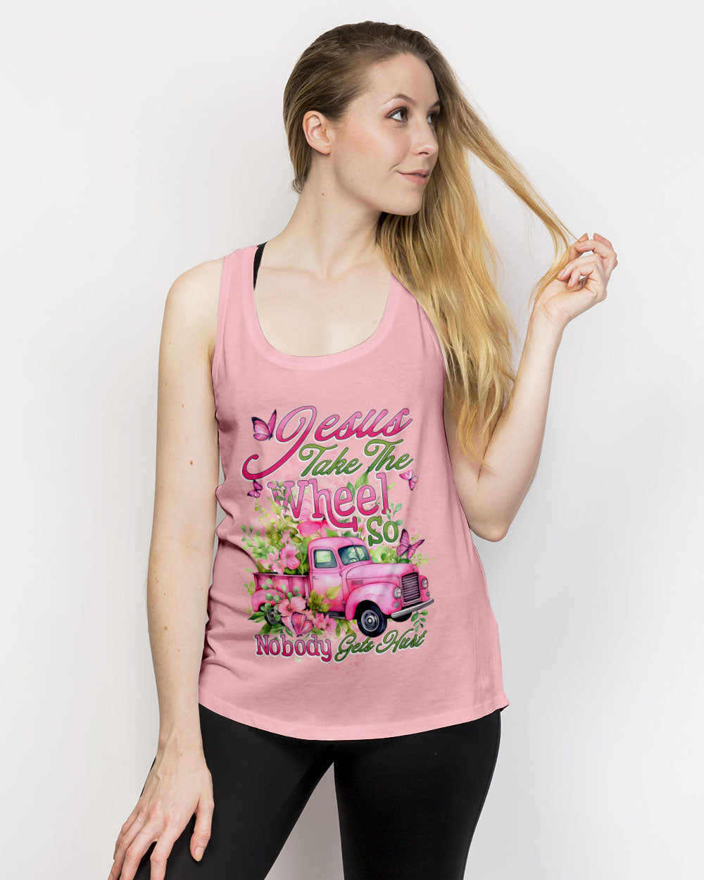 Jesus Take The Wheel Women's All Over Print Shirt - Tytd0801242