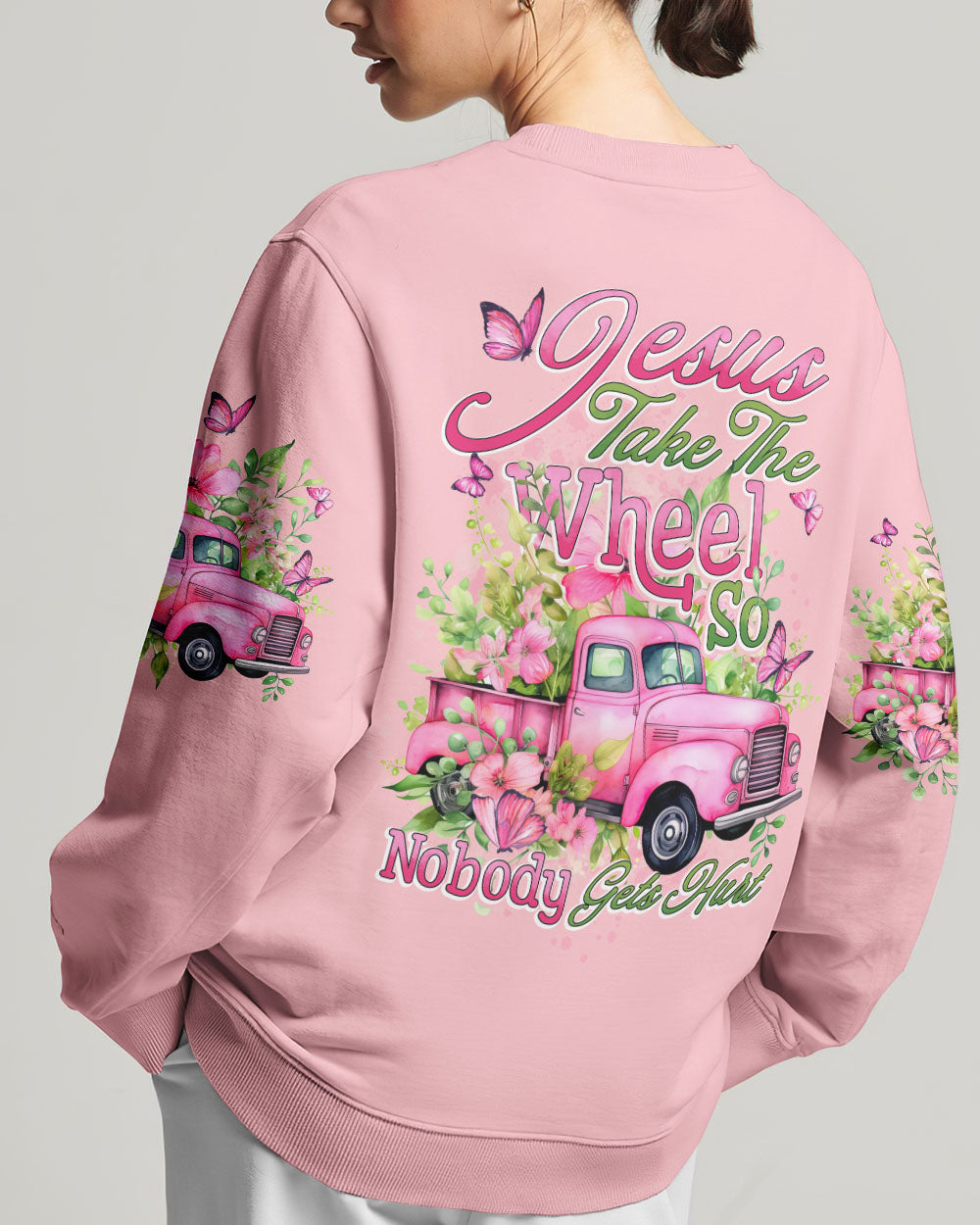 Jesus Take The Wheel Women's All Over Print Shirt - Tytd0801242
