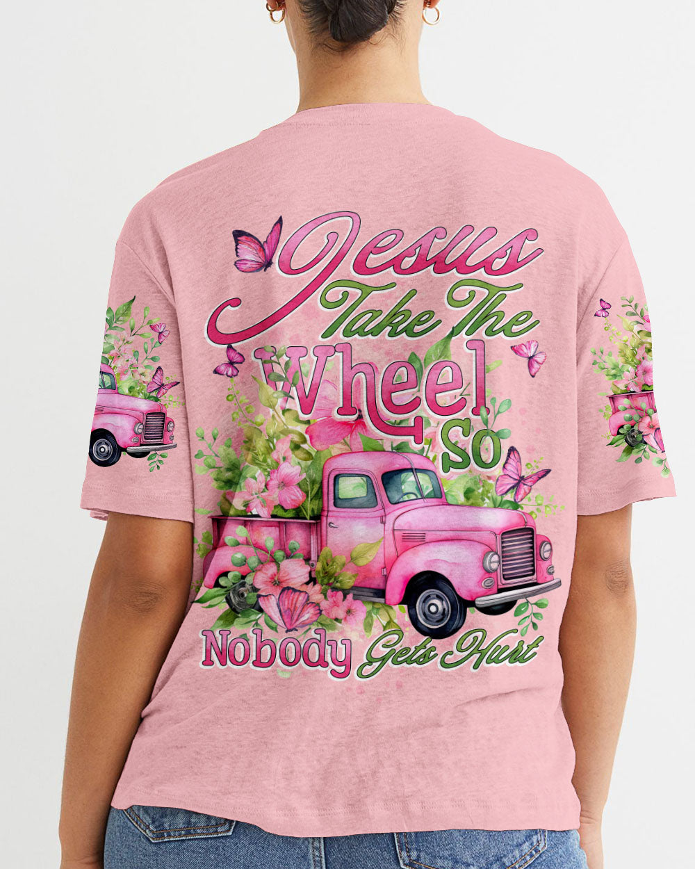 Jesus Take The Wheel Women's All Over Print Shirt - Tytd0801242