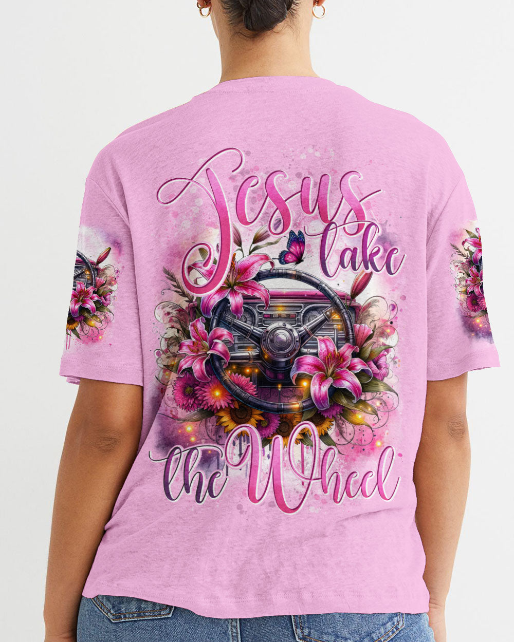 Jesus Take The Wheel Women's All Over Print Shirt - Tytd0805241