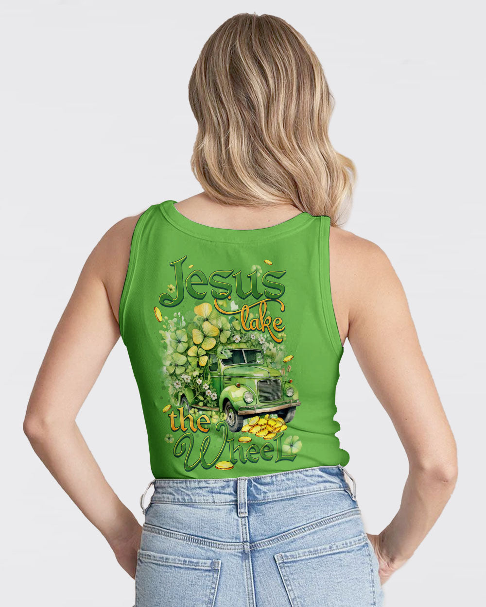 Jesus Take The Wheel Patrick's Day Women's All Over Print Shirt - Tytd0901242