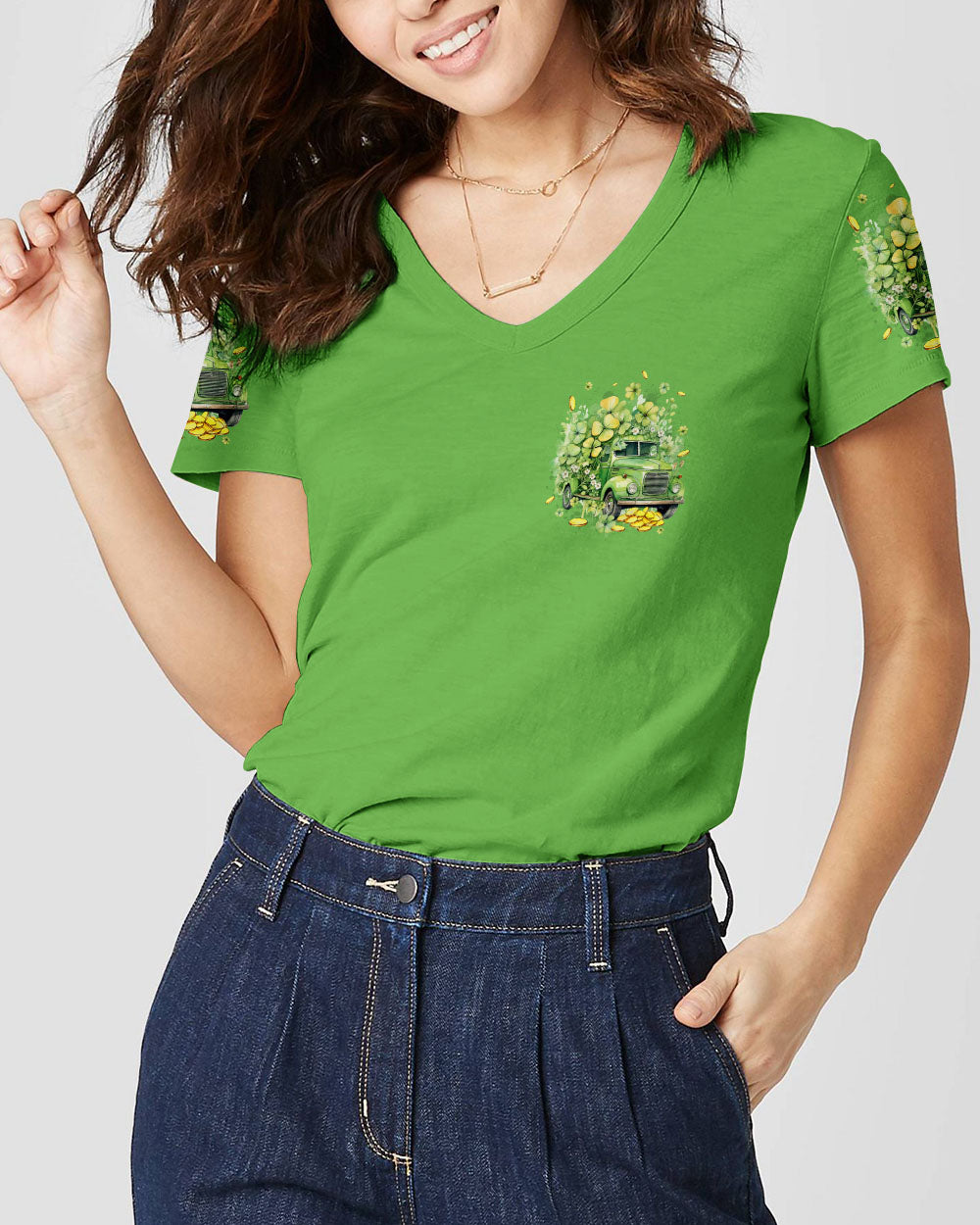 Jesus Take The Wheel Patrick's Day Women's All Over Print Shirt - Tytd0901242