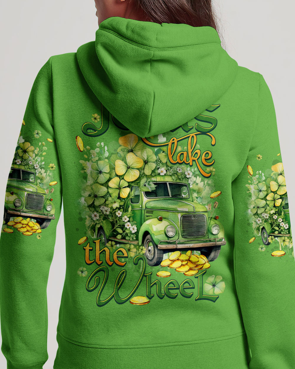 Jesus Take The Wheel Patrick's Day Women's All Over Print Shirt - Tytd0901242
