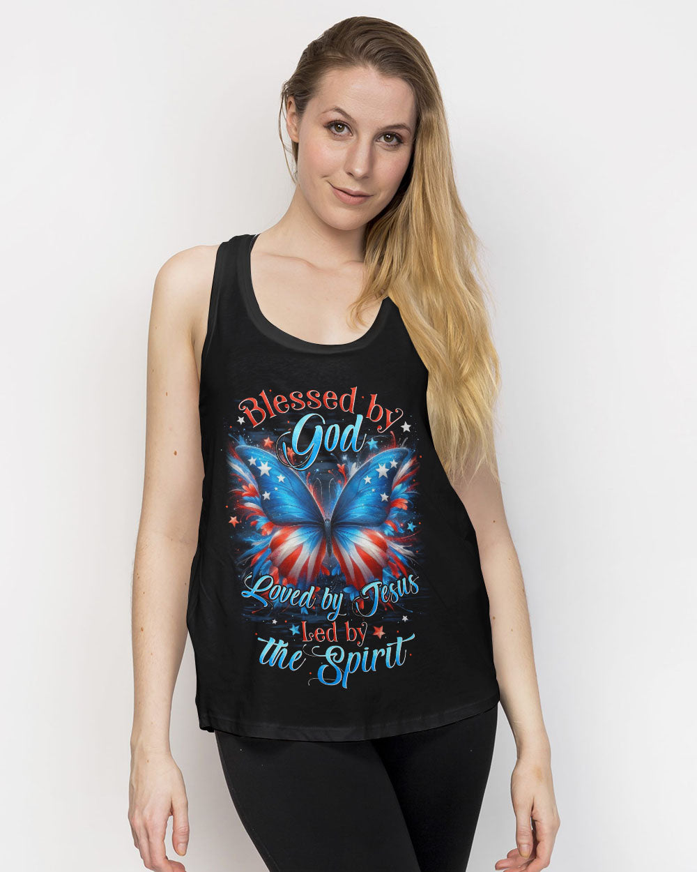 Blessed By God Butterfly Women's All Over Print Shirt - Tytd0901261