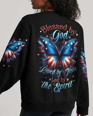 Blessed By God Butterfly Women's All Over Print Shirt - Tytd0901261