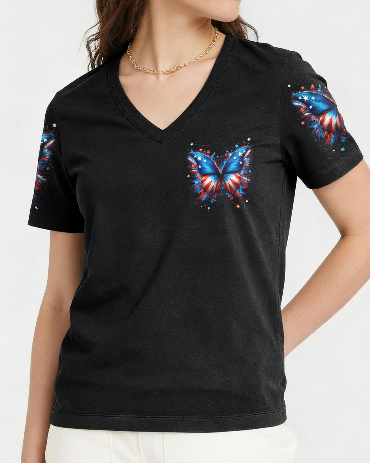 Blessed By God Butterfly Women's All Over Print Shirt - Tytd0901261