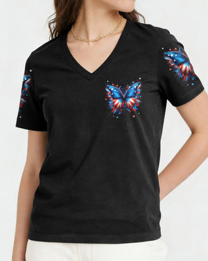 Blessed By God Butterfly Women's All Over Print Shirt - Tytd0901261