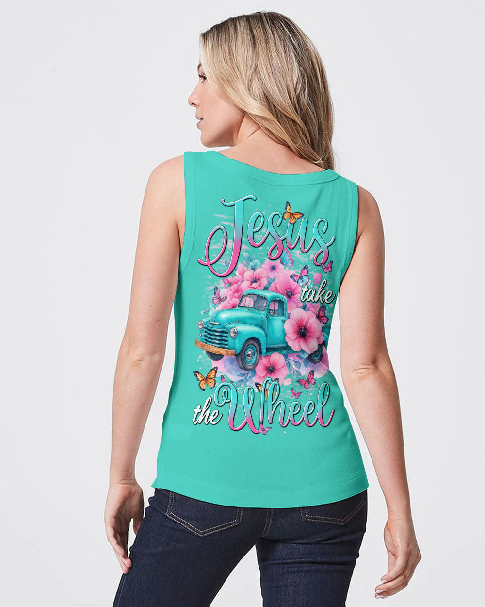 Jesus Take The Wheel Women's All Over Print Shirt - Tytd0910252