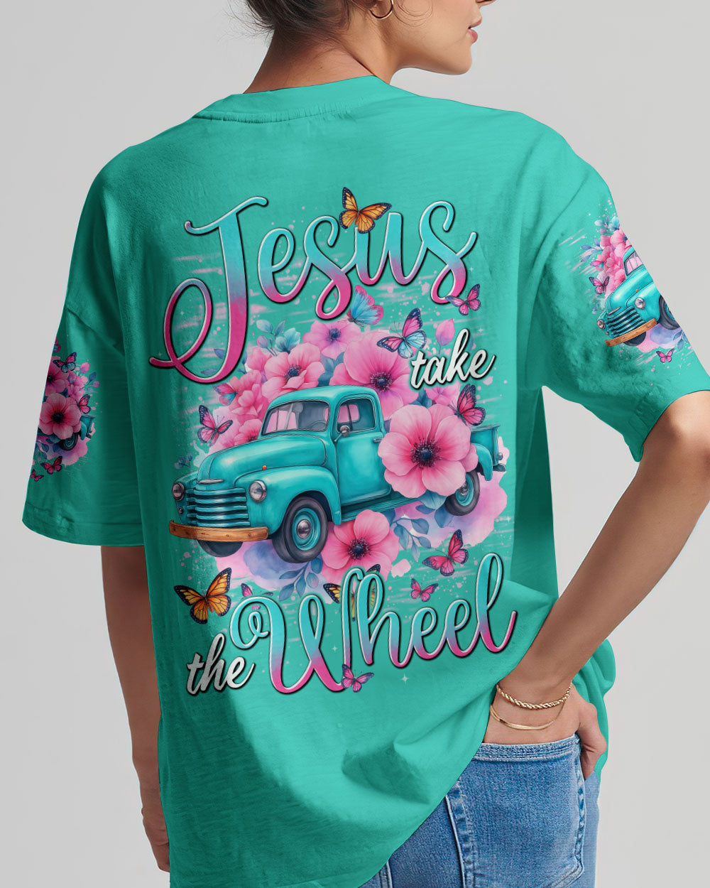 Jesus Take The Wheel Women's All Over Print Shirt - Tytd0910252