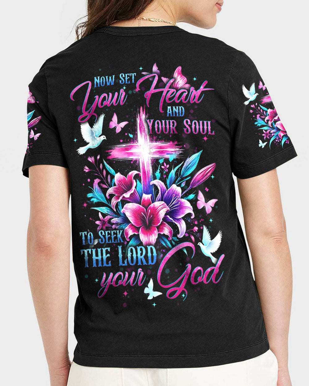 Now Set Your Heart And Soul To Seek The Lord Women's All Over Print Shirt - Tytd1007241
