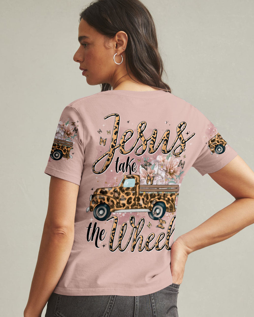 Jesus Take The Wheel Women's All Over Print Shirt - Tytd1102253