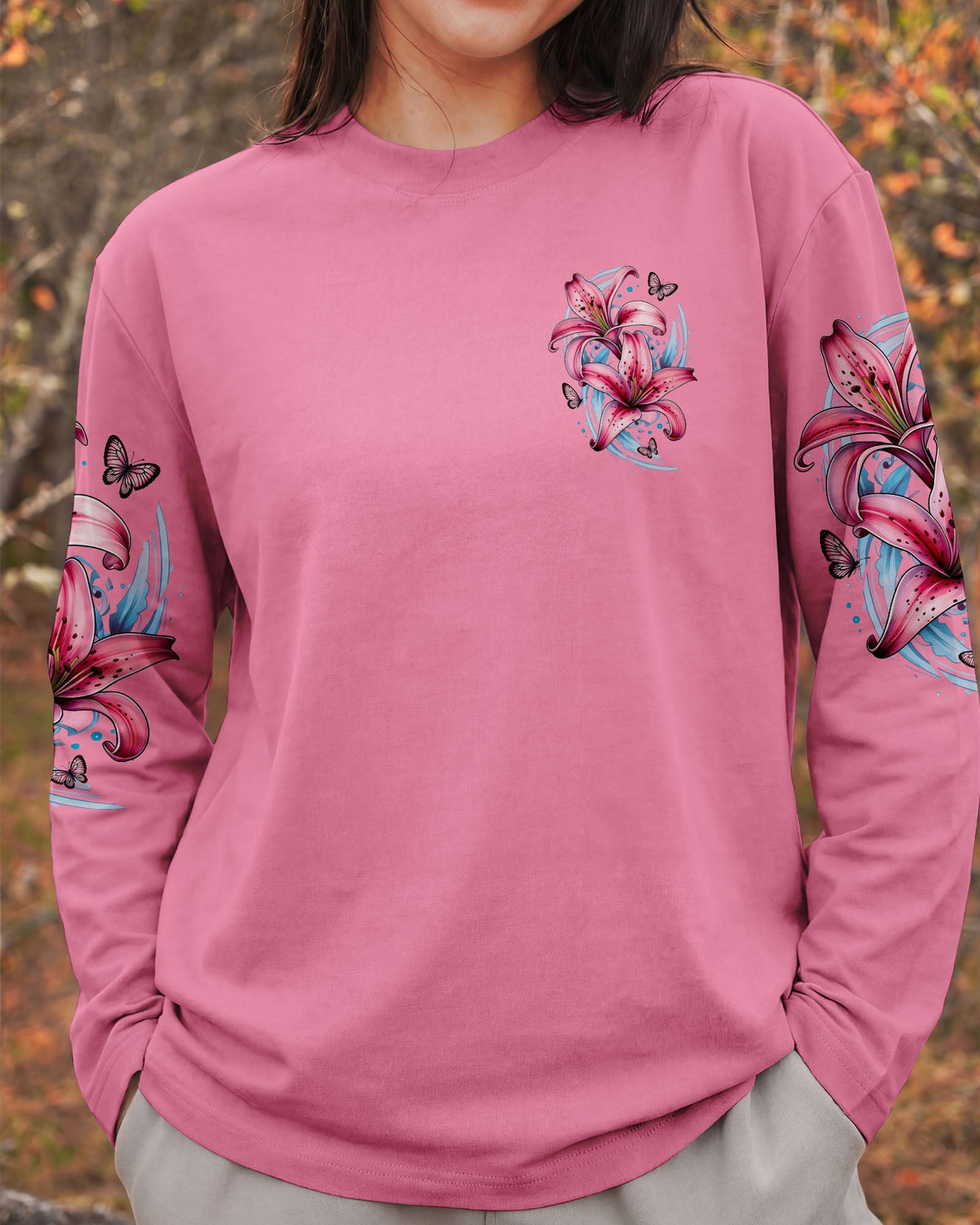 I Can Do All Things Lilies Women's All Over Print Shirt - Tytd11022611