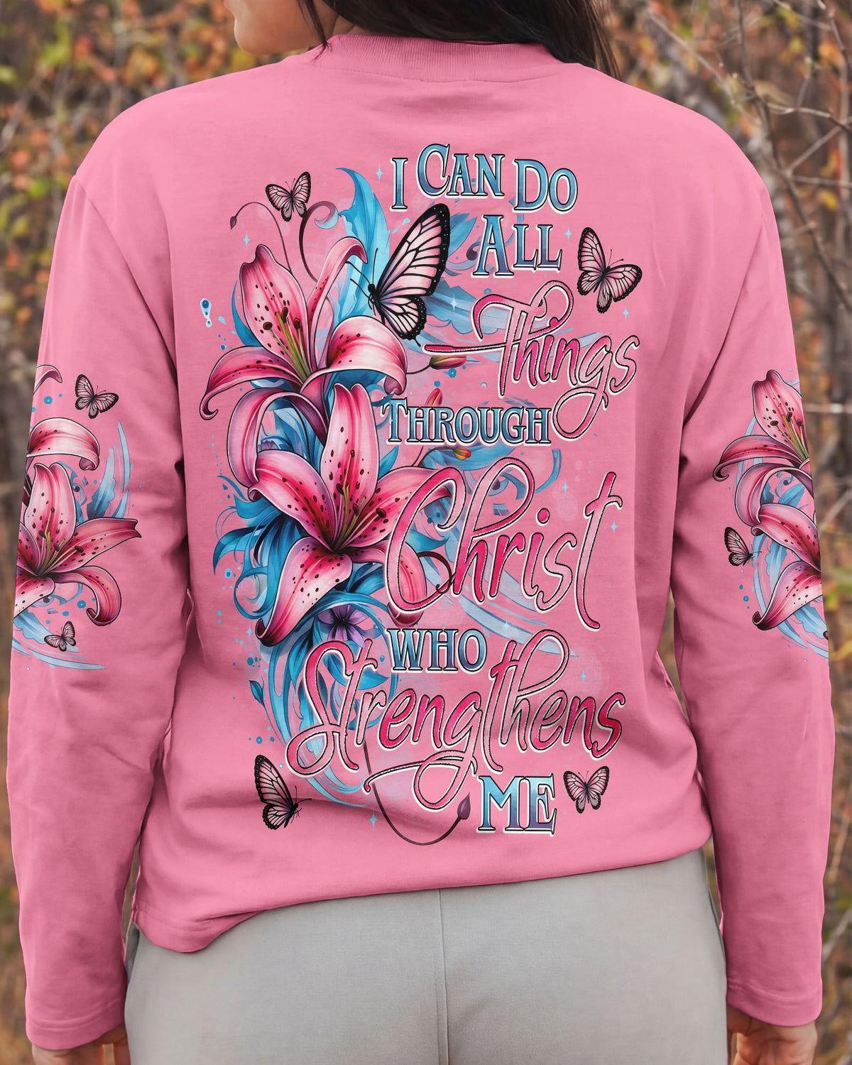 I Can Do All Things Lilies Women's All Over Print Shirt - Tytd11022611