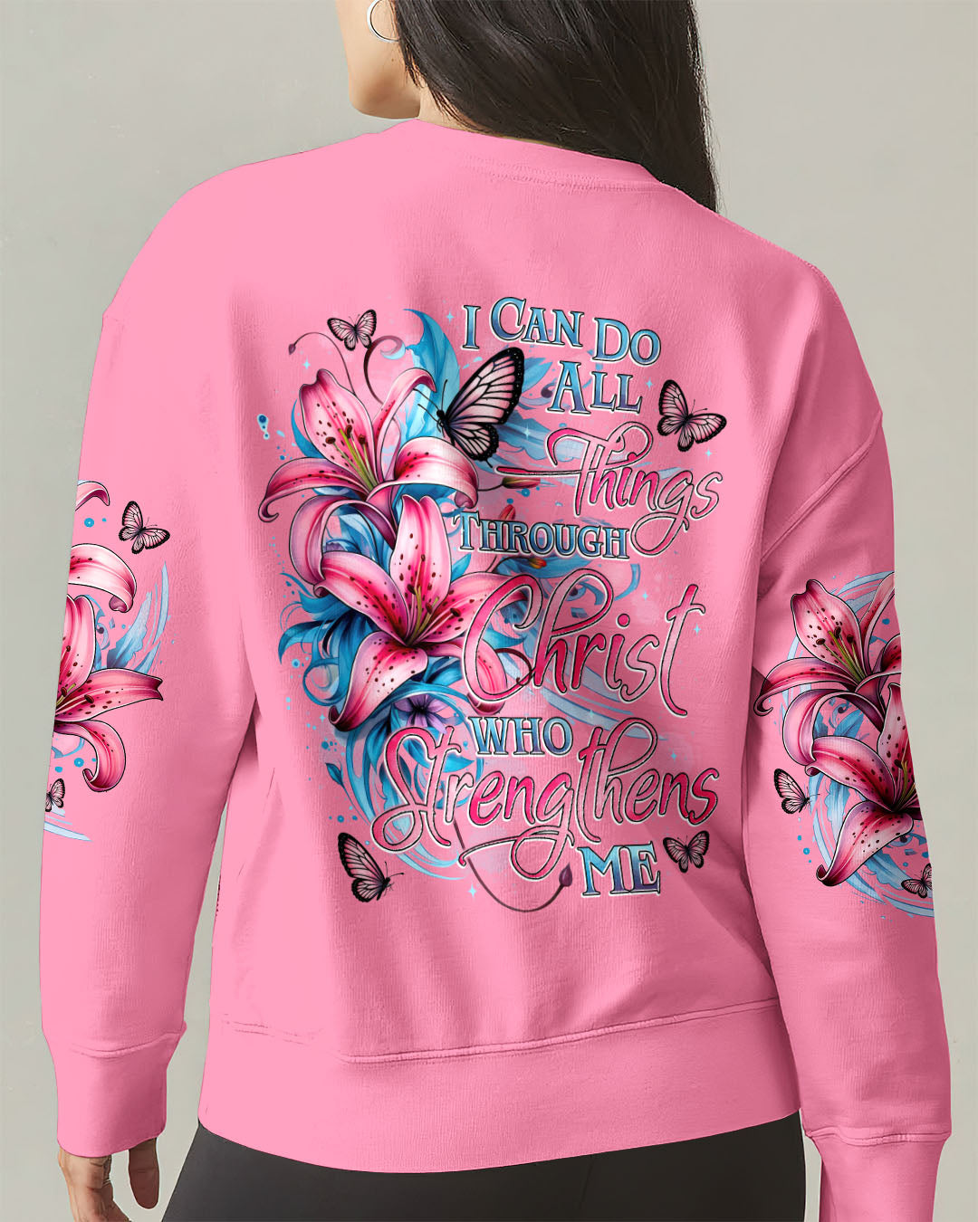 I Can Do All Things Lilies Women's All Over Print Shirt - Tytd11022611