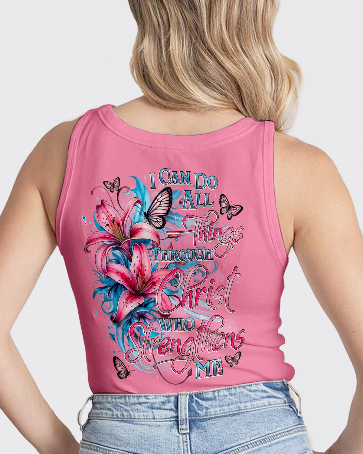 I Can Do All Things Lilies Women's All Over Print Shirt - Tytd11022611