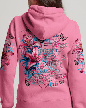 I Can Do All Things Lilies Women's All Over Print Shirt - Tytd11022611