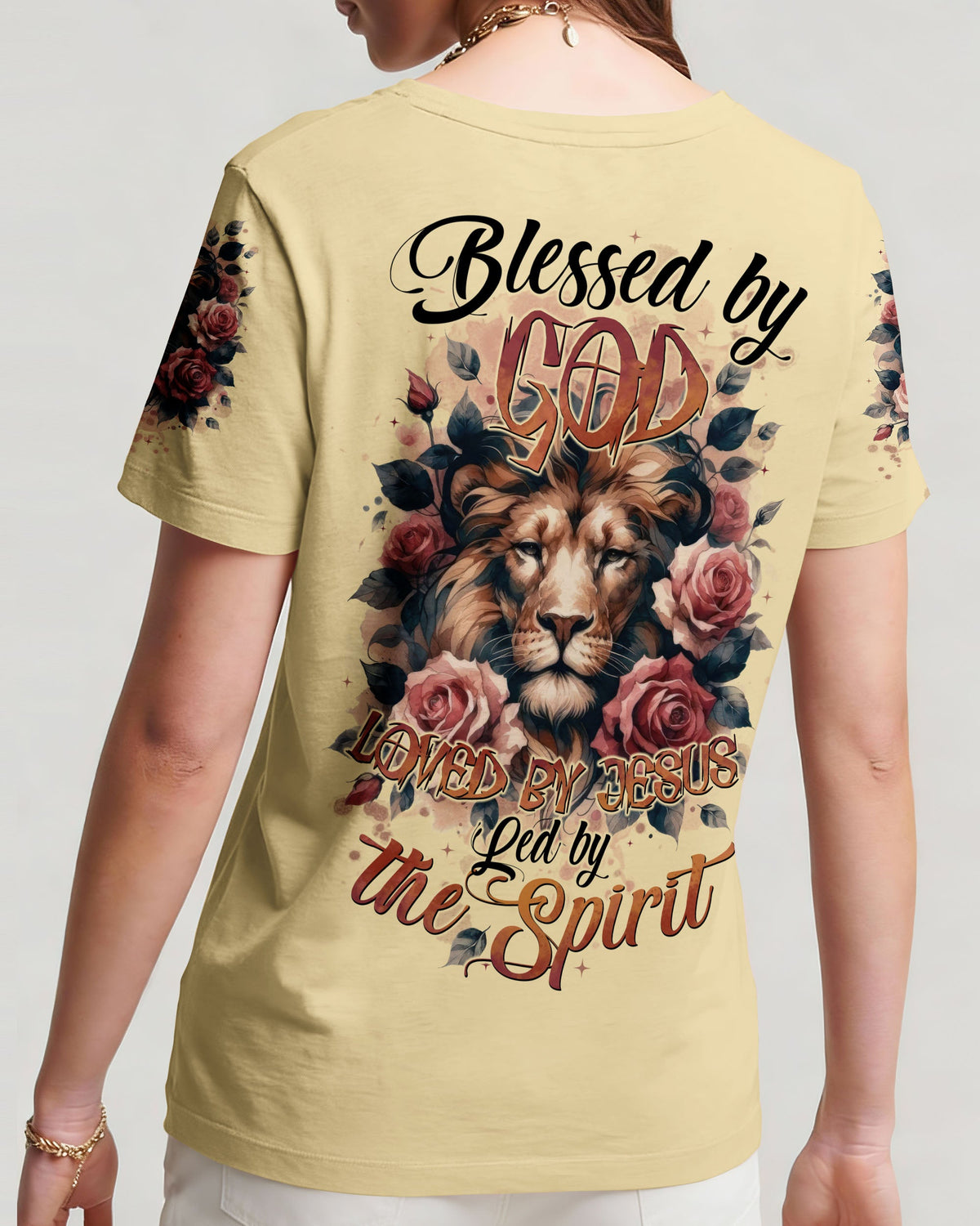 Blessed By God Lion Women's All Over Print Shirt - Tytd1112251