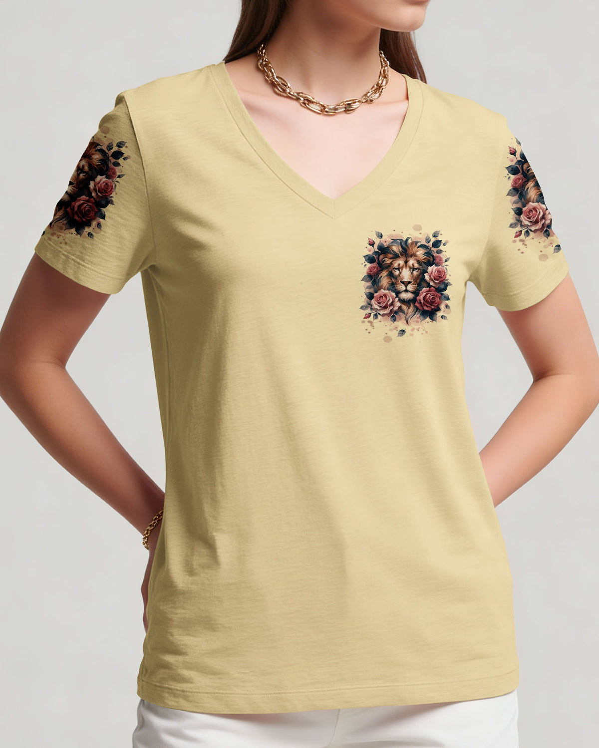 Blessed By God Lion Women's All Over Print Shirt - Tytd1112251