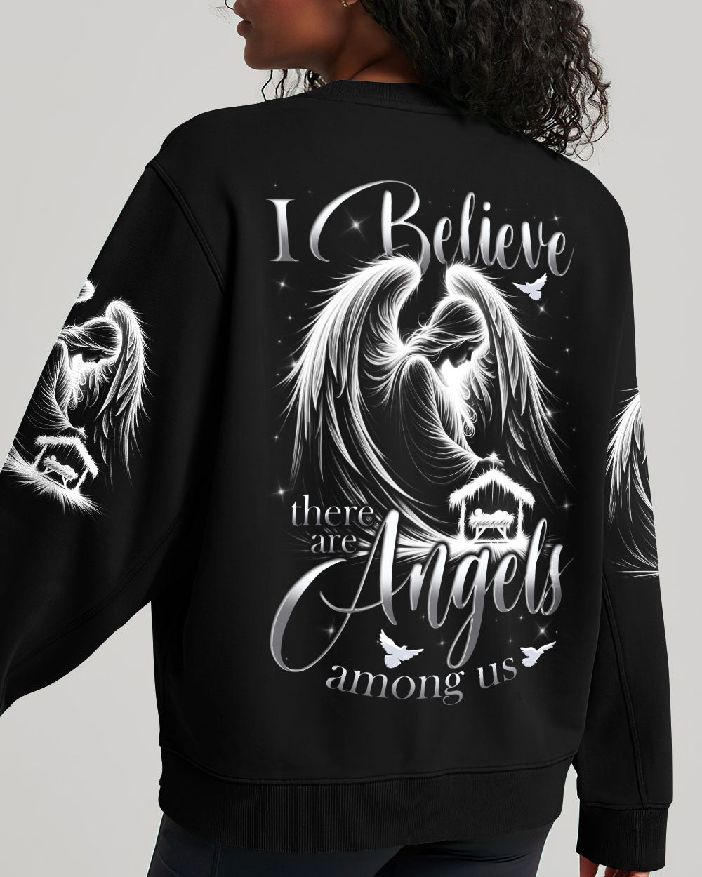 I Believe There Are Angels Among Us Women's All Over Print Shirt - Tytd1202252