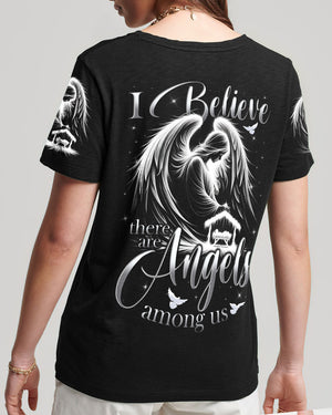 I Believe There Are Angels Among Us Women's All Over Print Shirt - Tytd1202252