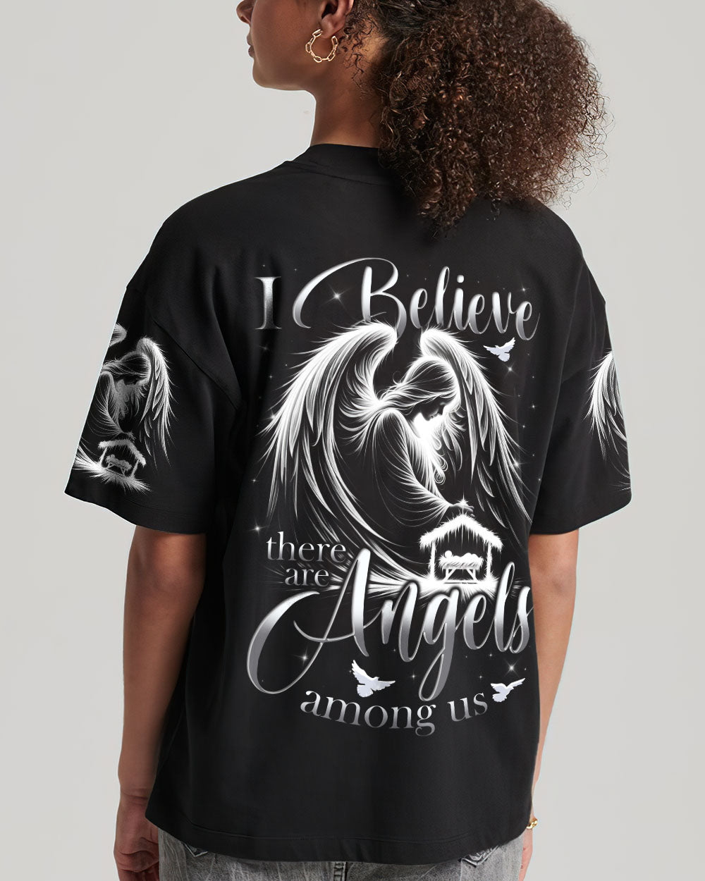 I Believe There Are Angels Among Us Women's All Over Print Shirt - Tytd1202252