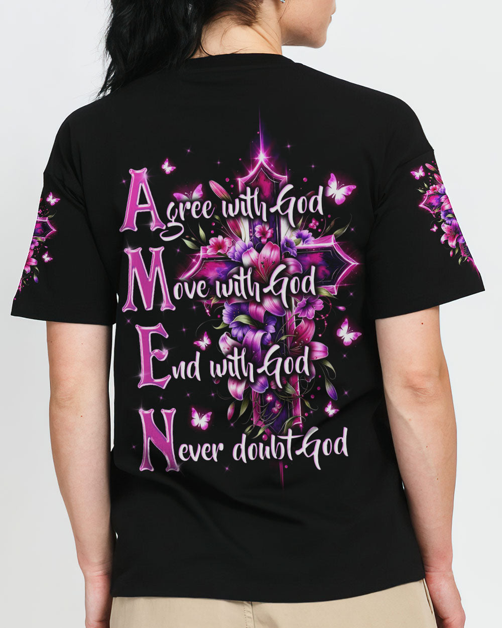 Amen Women's All Over Print Shirt - Tytd1206242