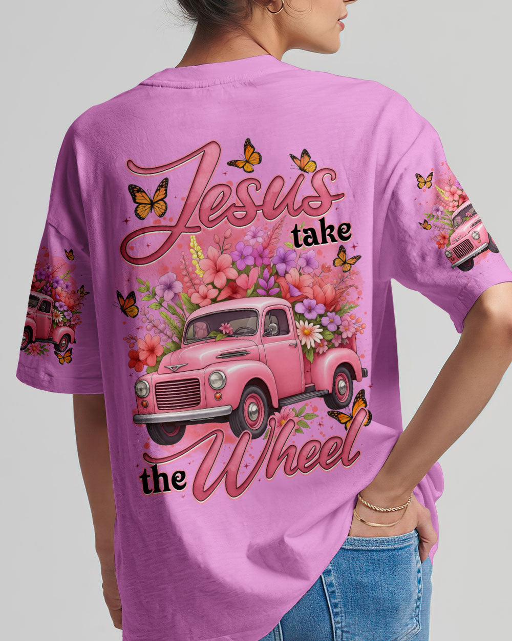 Jesus Take The Wheel Women's All Over Print Shirt - Tytd1209252
