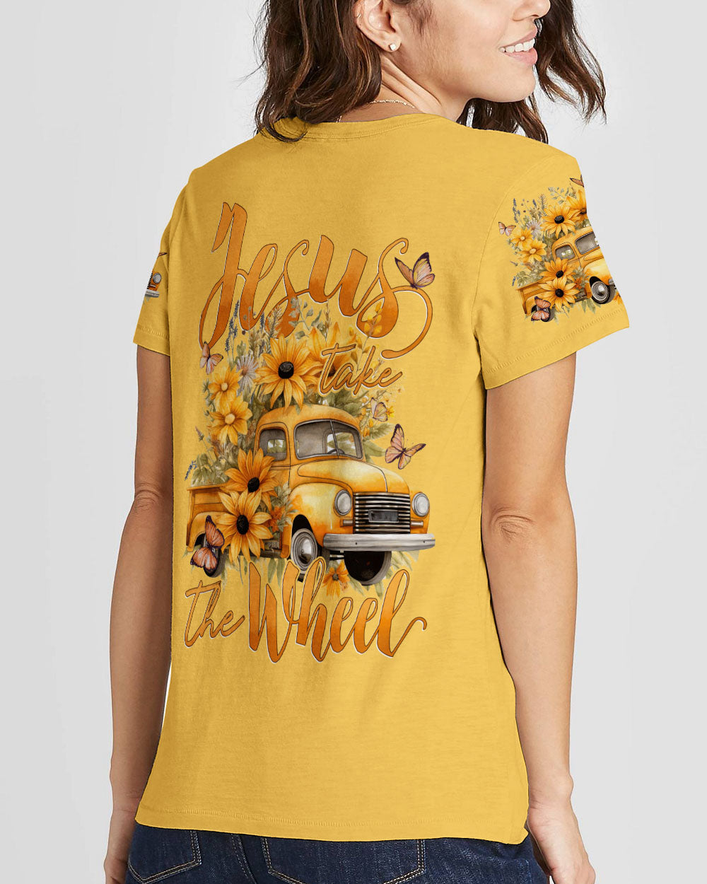 Jesus Take The Wheel Women's All Over Print Shirt - Tytd1212231