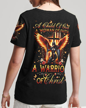 A Child Of God A Woman Of Faith Women's All Over Print Shirt - Tytd1306244