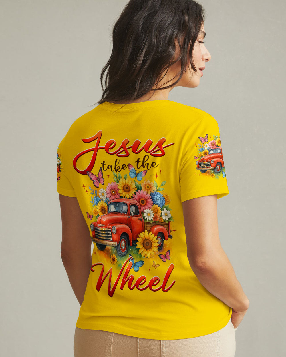 Jesus Take The Wheel Women's All Over Print Shirt - Typq1310251