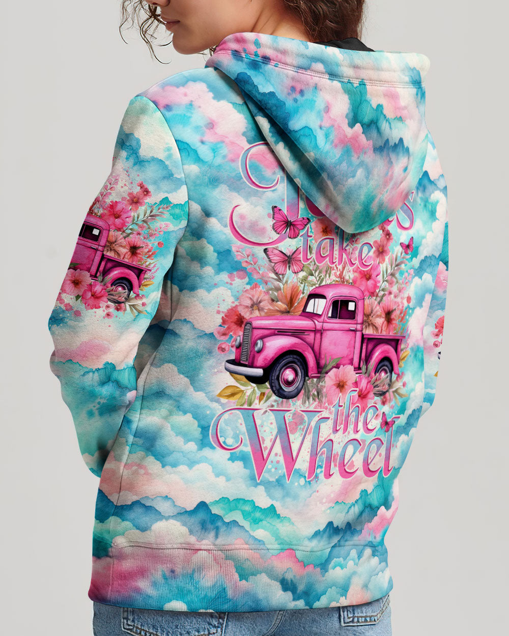 Jesus Take The Wheel Tie Dye Women's All Over Print Shirt - Tytd1403244