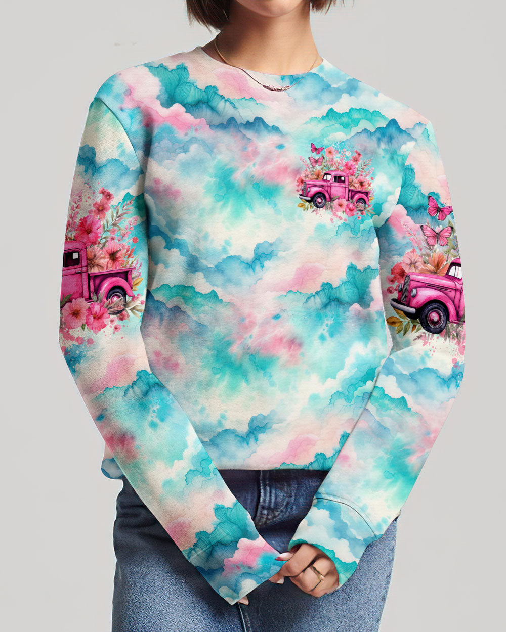 Jesus Take The Wheel Tie Dye Women's All Over Print Shirt - Tytd1403244
