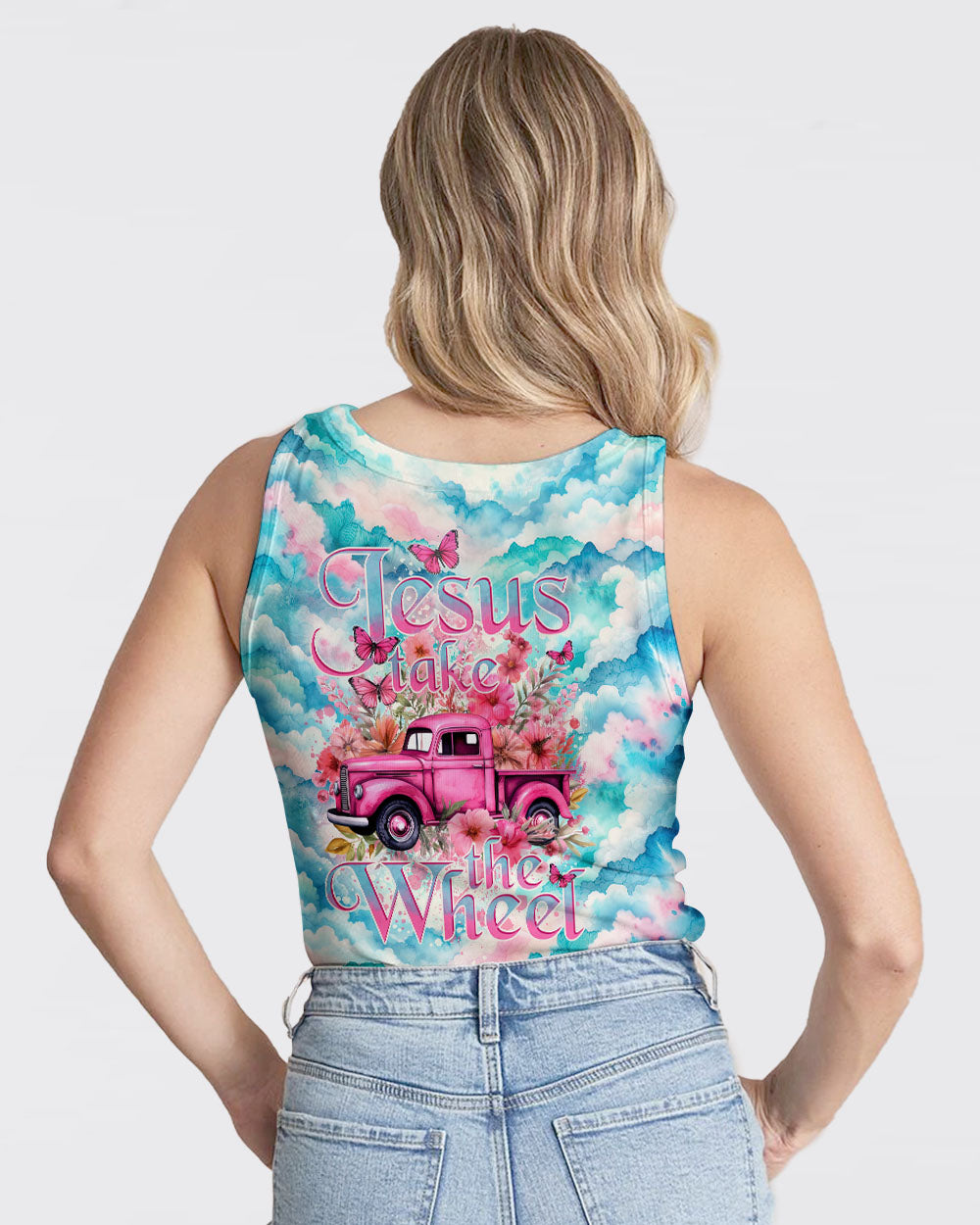 Jesus Take The Wheel Tie Dye Women's All Over Print Shirt - Tytd1403244