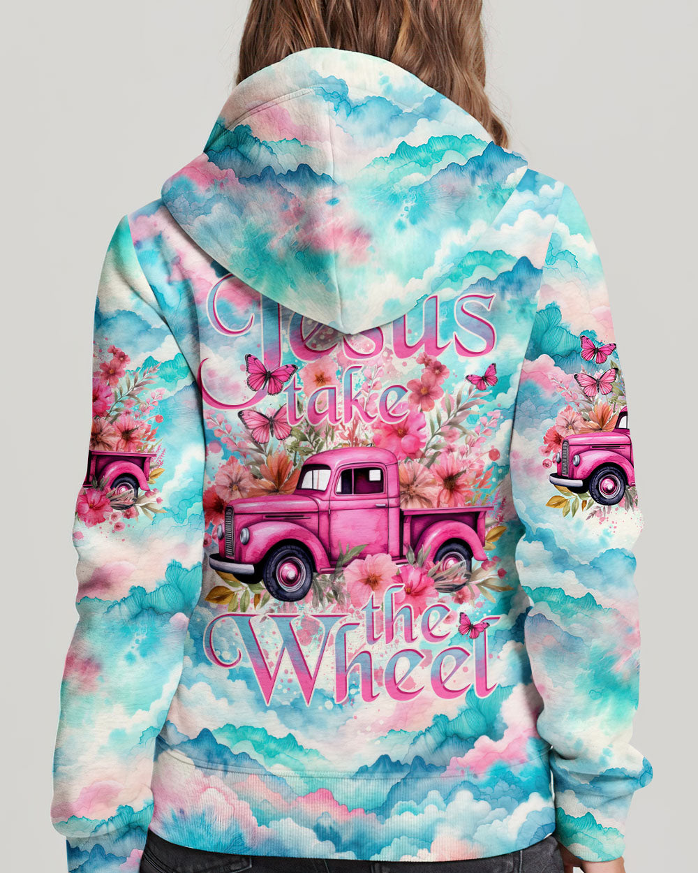 Jesus Take The Wheel Tie Dye Women's All Over Print Shirt - Tytd1403244