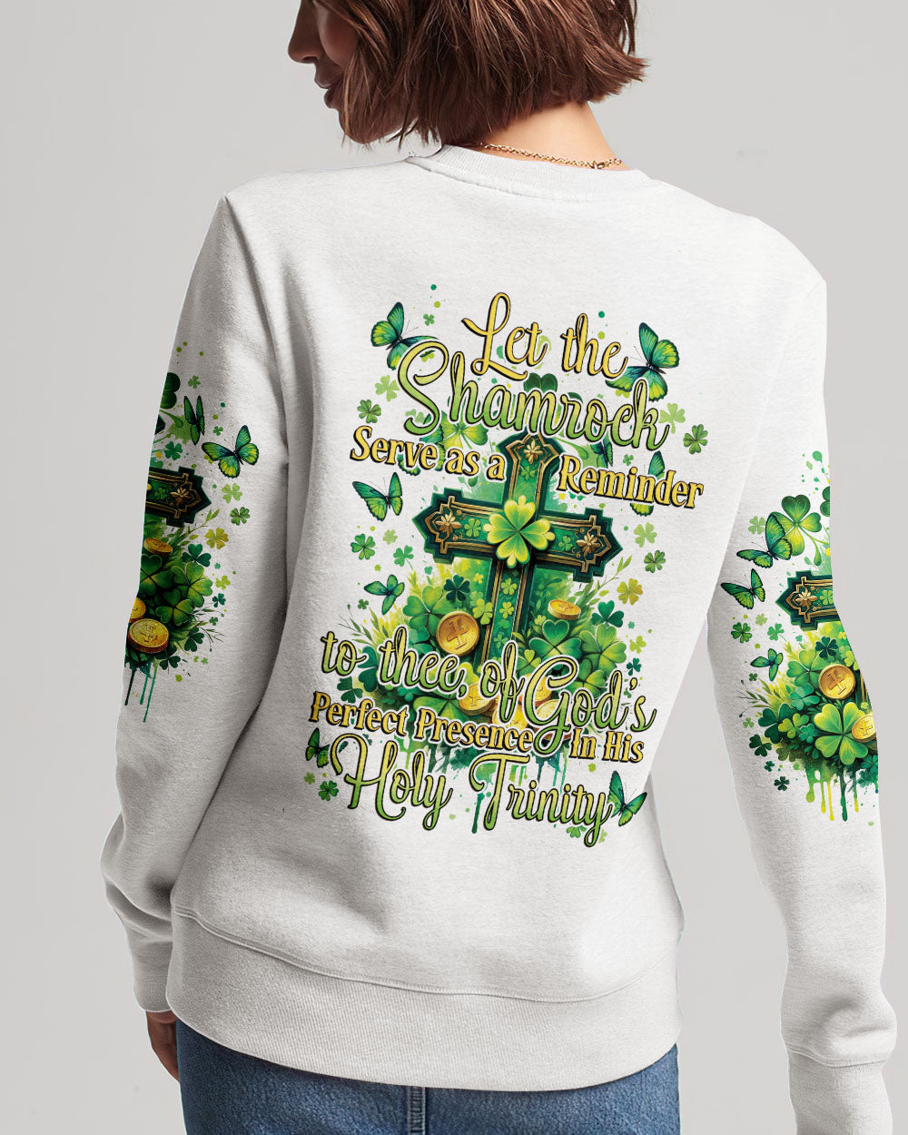 God's Perfect Presence Patrick's Day Women's All Over Print Shirt - Tytd1501241