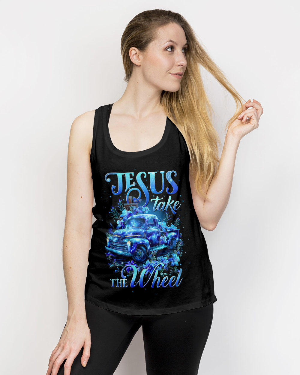 Jesus Take The Wheel Women's All Over Print Shirt - Tytd1503243